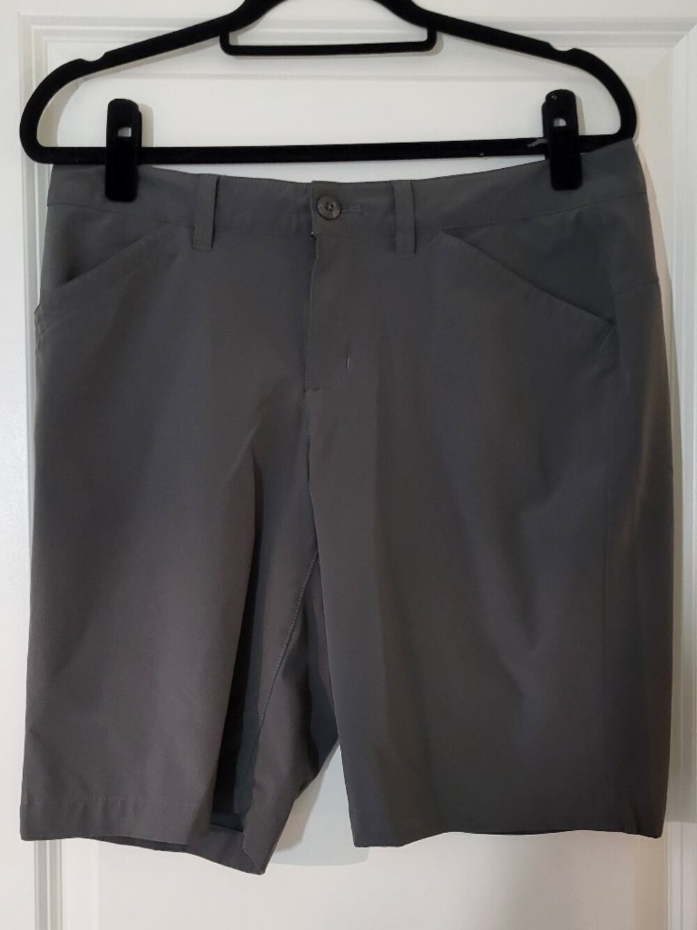 Eddie Bauer Women's Size 8 Performance Hiking Pants Gray/Green Stretch Tech